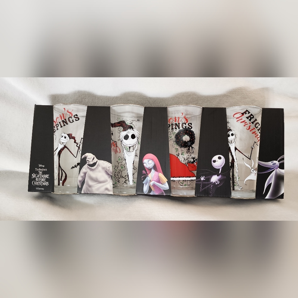Disney The nightmare before Christmas Glass Cups